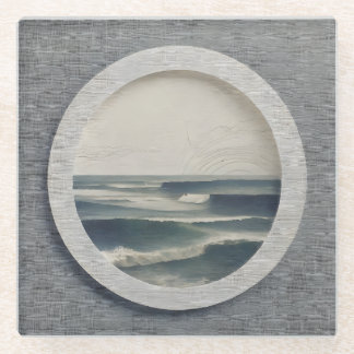 Seaside Glass Coaster
