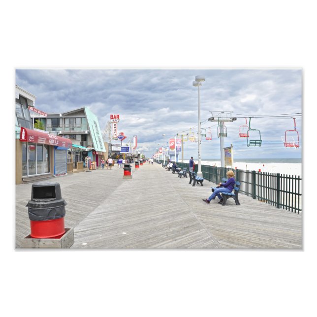 Seaside Heights Boardwalk Photo Print (Front)