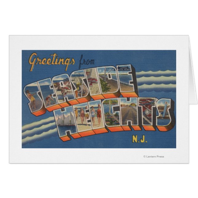 Seaside Heights, New Jersey - Large Letter Scene (Front Horizontal)