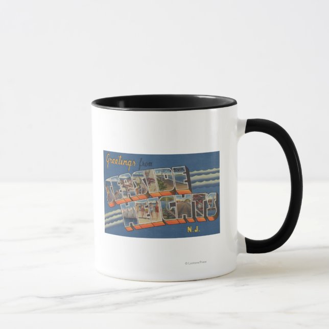 Seaside Heights, New Jersey - Large Letter Scene Mug (Right)