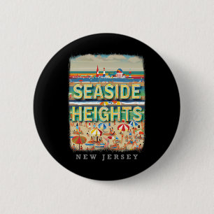 Seaside Heights New Jersey Nj Beachside Bliss Sd26 2 Inch Round Button