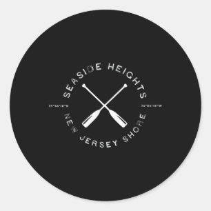 Seaside Heights New Jersey Shore T  Classic Round Sticker