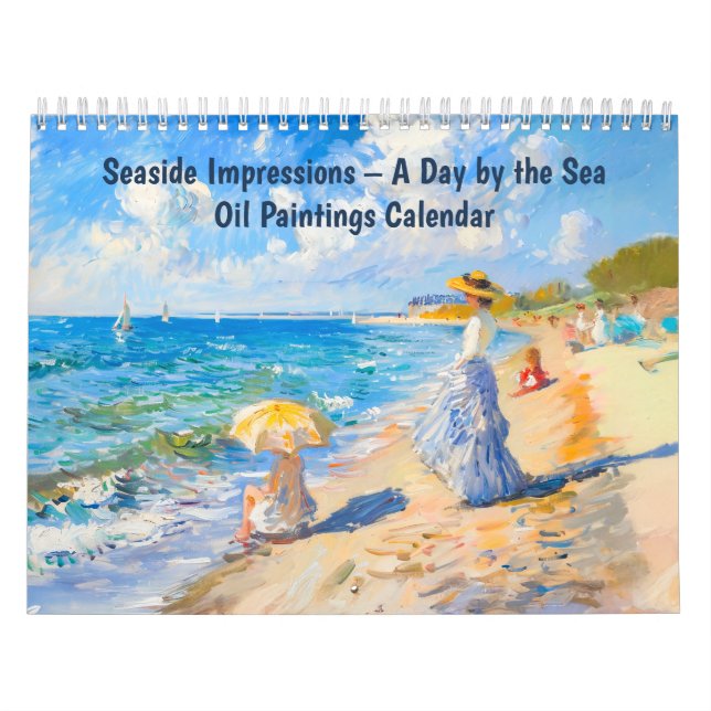 Seaside Impressions – A Day by the Sea Oil Paint Calendar (Cover)