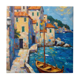 Seaside in Europe Tile