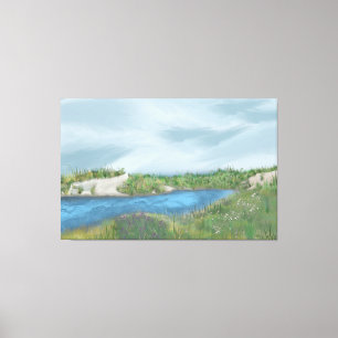 Seaside Inlet Canvas Print
