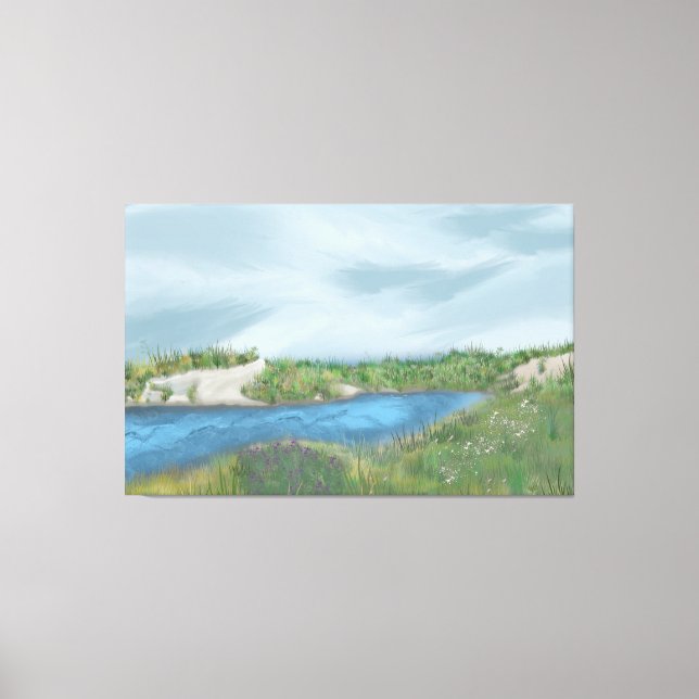 Seaside Inlet Canvas Print (Front)