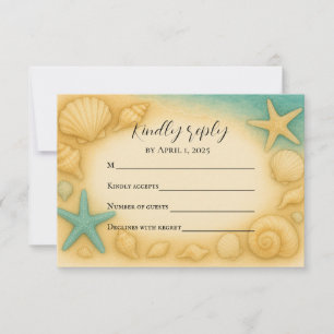 Seaside Keepsake RSVP Card