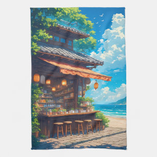 Seaside Lantern Tea House Kitchen Towel