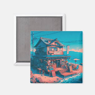 Seaside Lofi Dreams Magnet
