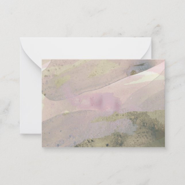 "Seaside Memories":Original Abstract Art Note Card (Front)