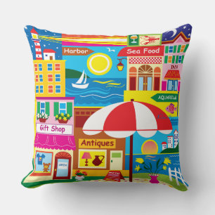 Seaside Memories Throw Pillow
