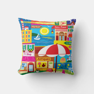 Seaside Memories Throw Pillow