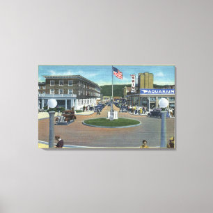 Seaside, Oregon - Broadway from Trail's End Canvas Print