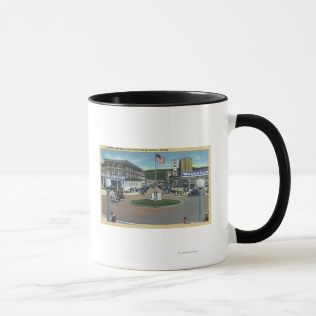 Seaside, Oregon - Broadway from Trail's End Mug (Right)