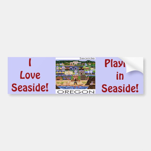 Seaside Oregon Bumper Sticker (Front)