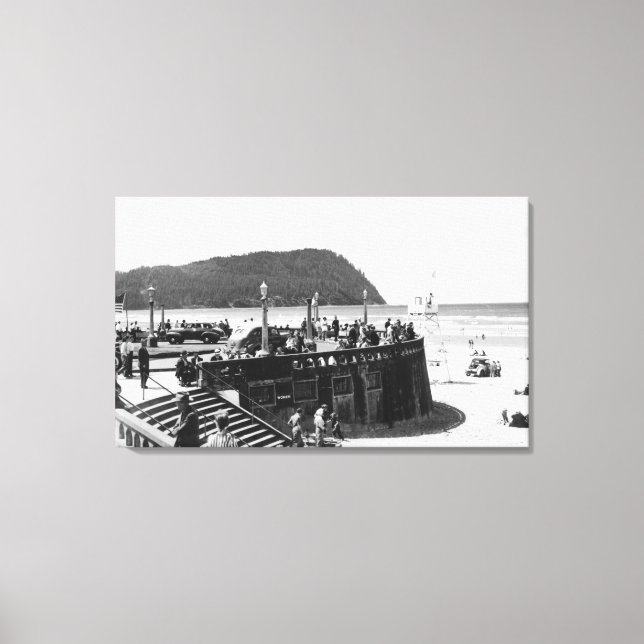 Seaside, Oregon Turnaround and Tillamook Head Canvas Print (Front)