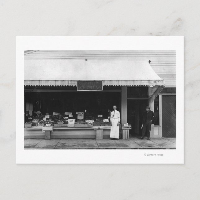 Seaside, Oregon View of Hoefler Ice Cream Shop Postcard (Front)
