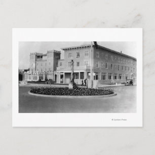 Seaside, Oregon View of Hotel Seaside Photograph Postcard