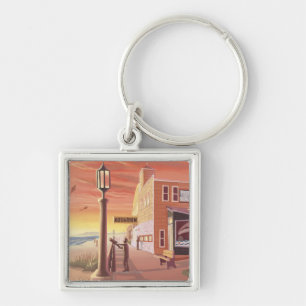 Seaside, OregonAquarium View Keychain