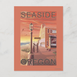 Seaside, OregonAquarium View Postcard
