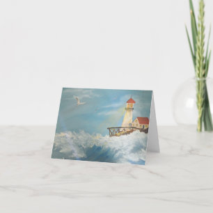 Seaside Painting by Julia Morrill Card