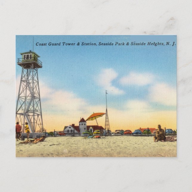Seaside Park and Seaside Heights, New Jersey Postcard (Front)