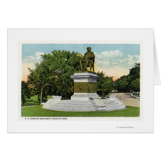 Seaside Park View of the P T Barnum Monument (Front Horizontal)