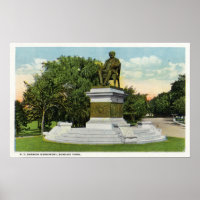 Seaside Park View of the P T Barnum Monument