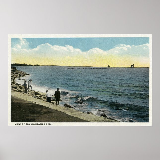 Seaside Park View of the Sound Poster (Front)