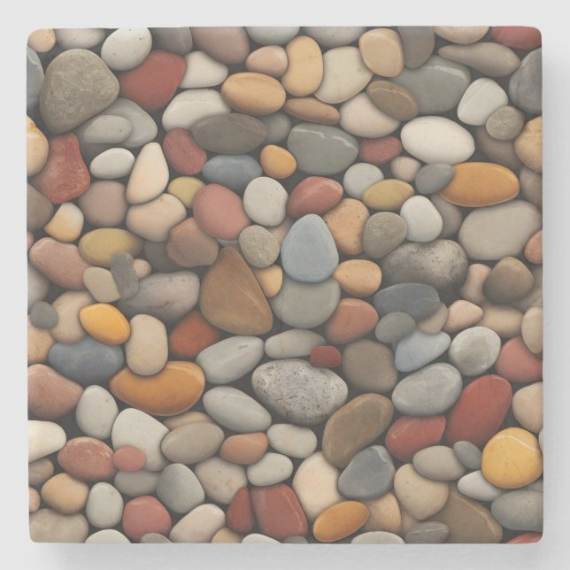 Seaside Pebbles Stone Coaster (Front)