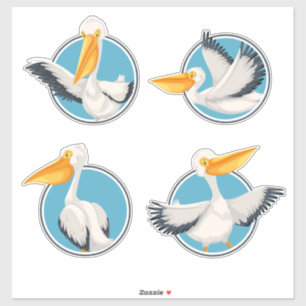 Seaside Pelicans in Port Holes Nautical Shorebirds