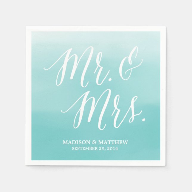 Seaside | Personalized Paper Napkins (Front)