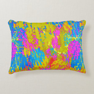 Seaside Random Splatter Accent Pillow