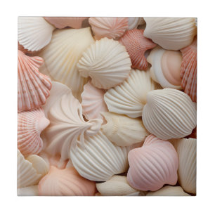 Seaside Seashells Ceramic Tile