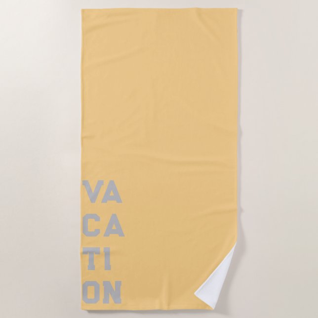 "Seaside Serenity" Beach Towel  (Front)