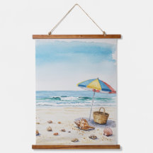 Seaside Serenity: Watercolor Beach Bliss