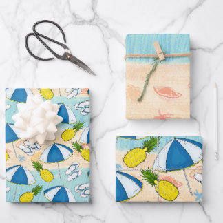 Seaside Serenity Wrapping Paper Sheet