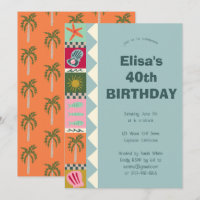 Seaside Soiree BIRTHDAY PARTY Modern Cute CUSTOM