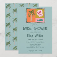 Seaside Soiree Bridal Shower Modern Cute CUSTOM