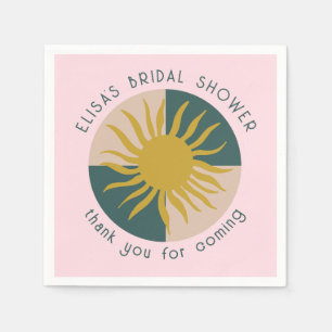Seaside Soiree Bridal Shower Modern Cute CUSTOM Napkin