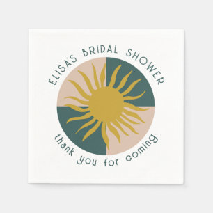 Seaside Soiree Bridal Shower Modern Cute CUSTOM Napkin