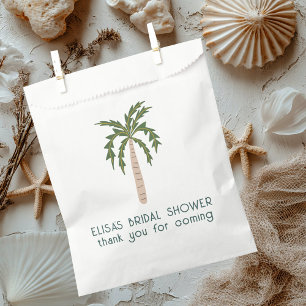Seaside Soiree Bridal Shower Palm Tree CUSTOM Favour Bag