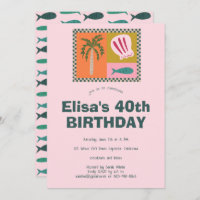 Seaside Soiree Modern Cute CUSTOM Birthday Party