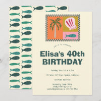 Seaside Soiree Modern Cute CUSTOM Birthday Party