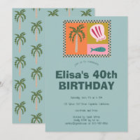 Seaside Soiree  Modern Cute CUSTOM Birthday Party