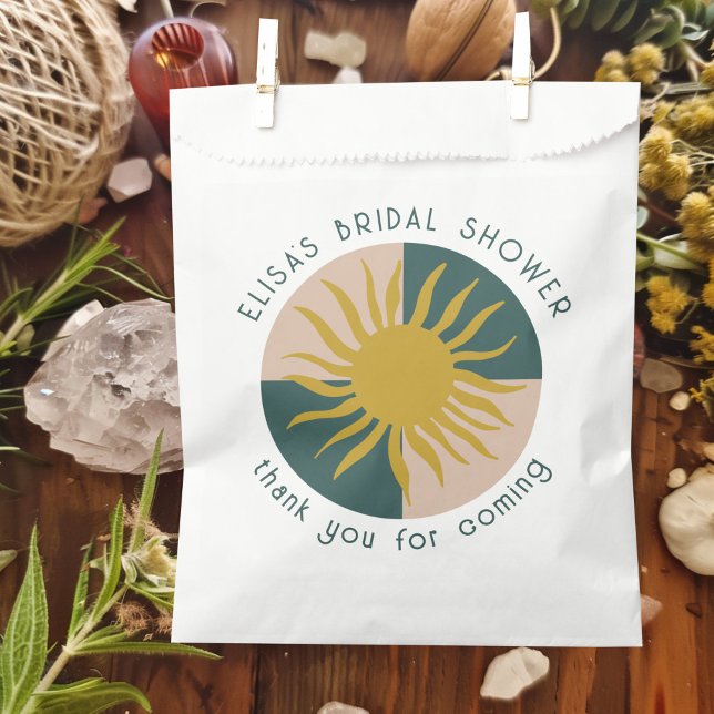 Seaside Soiree SUN Bridal Shower Modern CUSTOM Favour Bag (Seaside Soiree SUN Bridal Shower Modern Cute CUSTOM Favor Bag
)