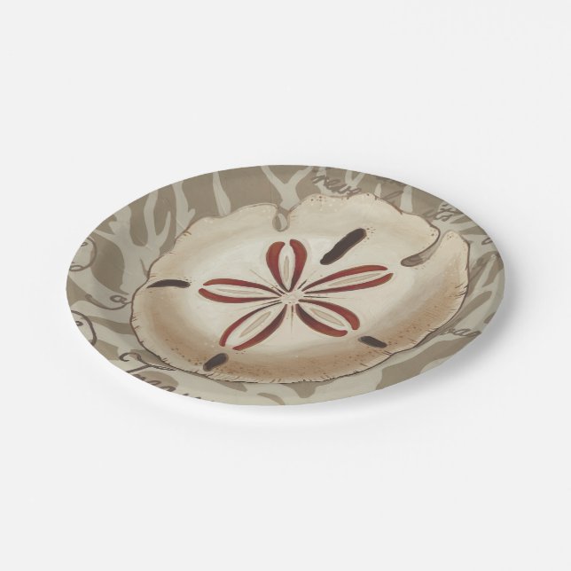Seaside Sonnet III Paper Plate (Angled)
