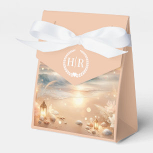 Seaside Sparkle and Sunset Dreams Wedding Favor Box