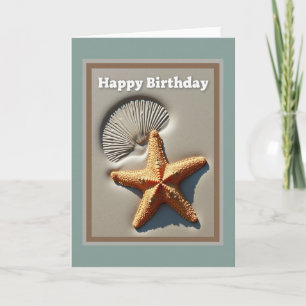 Seaside Star Birthday Wish Card