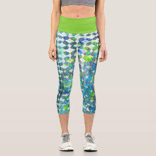 Seaside Storm Capri Leggings
